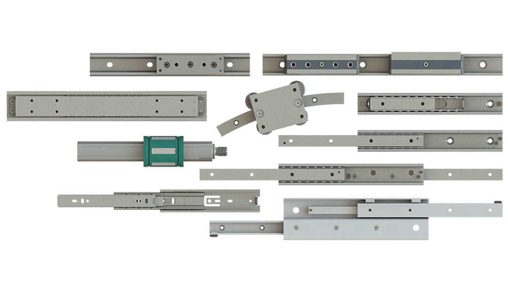 Направляющие на опорных роликах Compact Push Pull